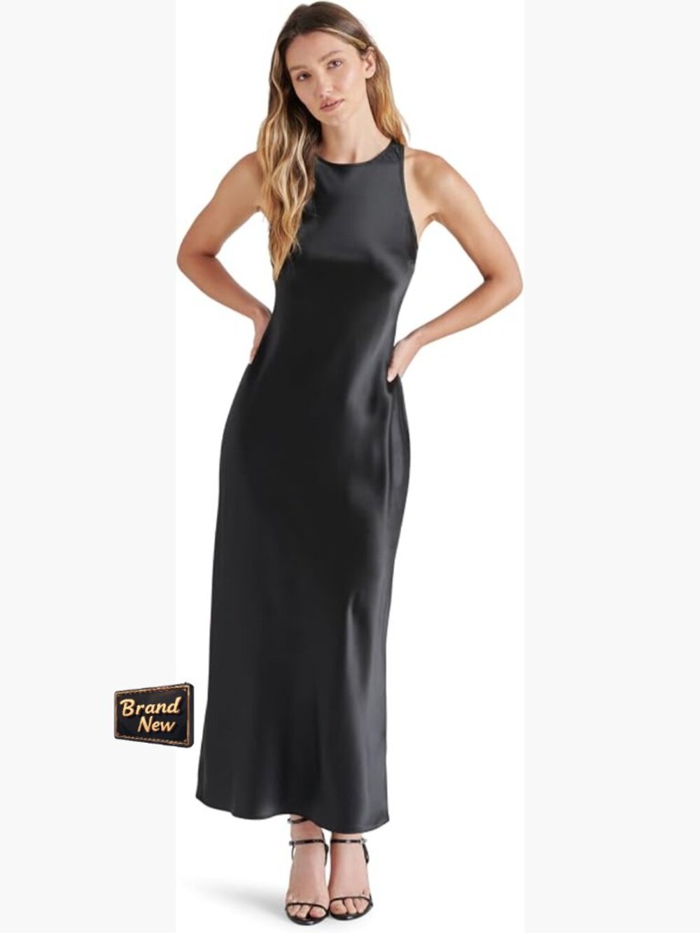 Sheath Midi Dress Sleeveless Backless High Waist Rave